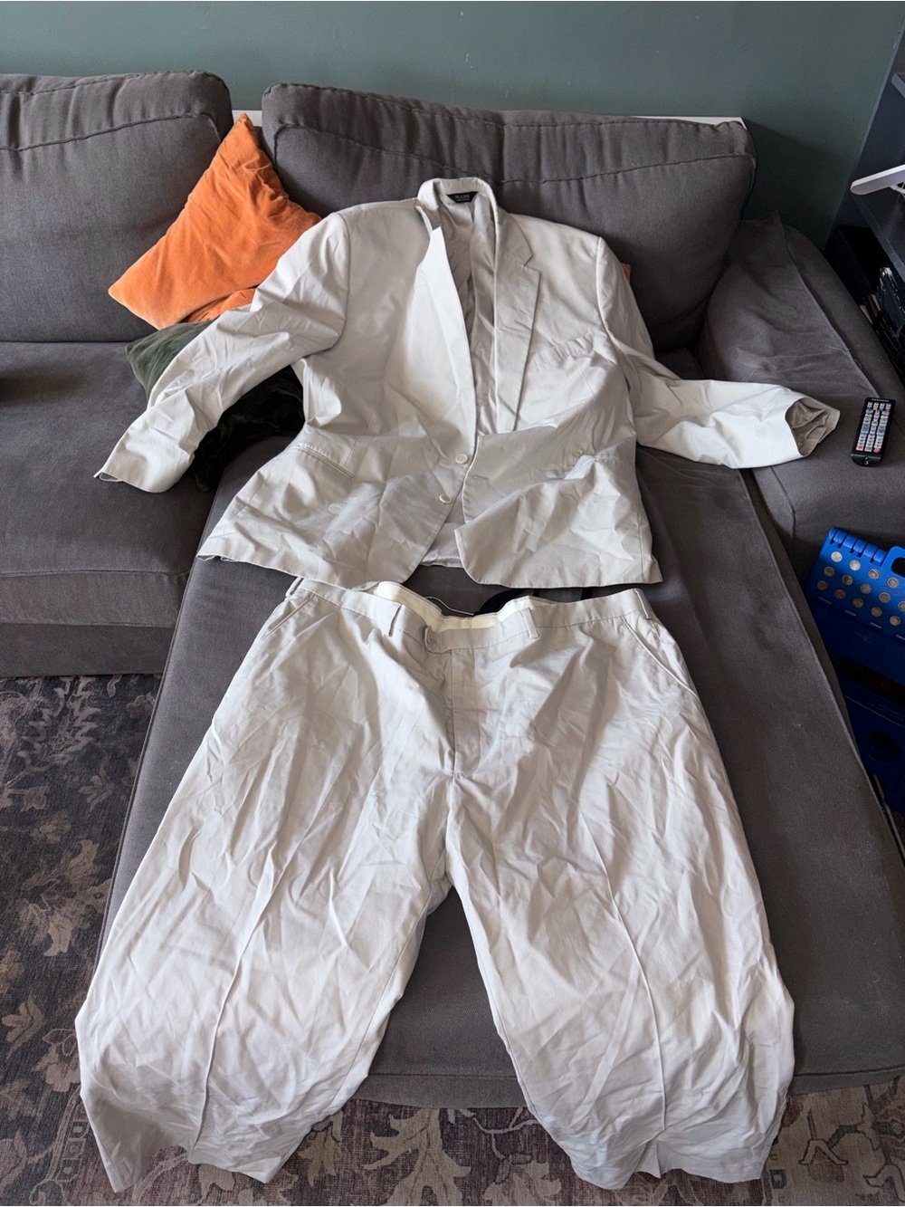 Jos. A. Bank Light Beige Men's Two-Piece Suit